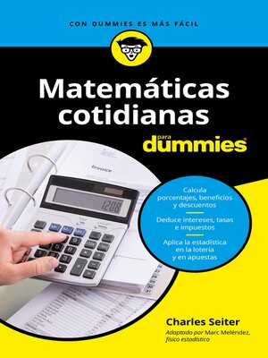 cover image of Matemáticas cotidianas para Dummies